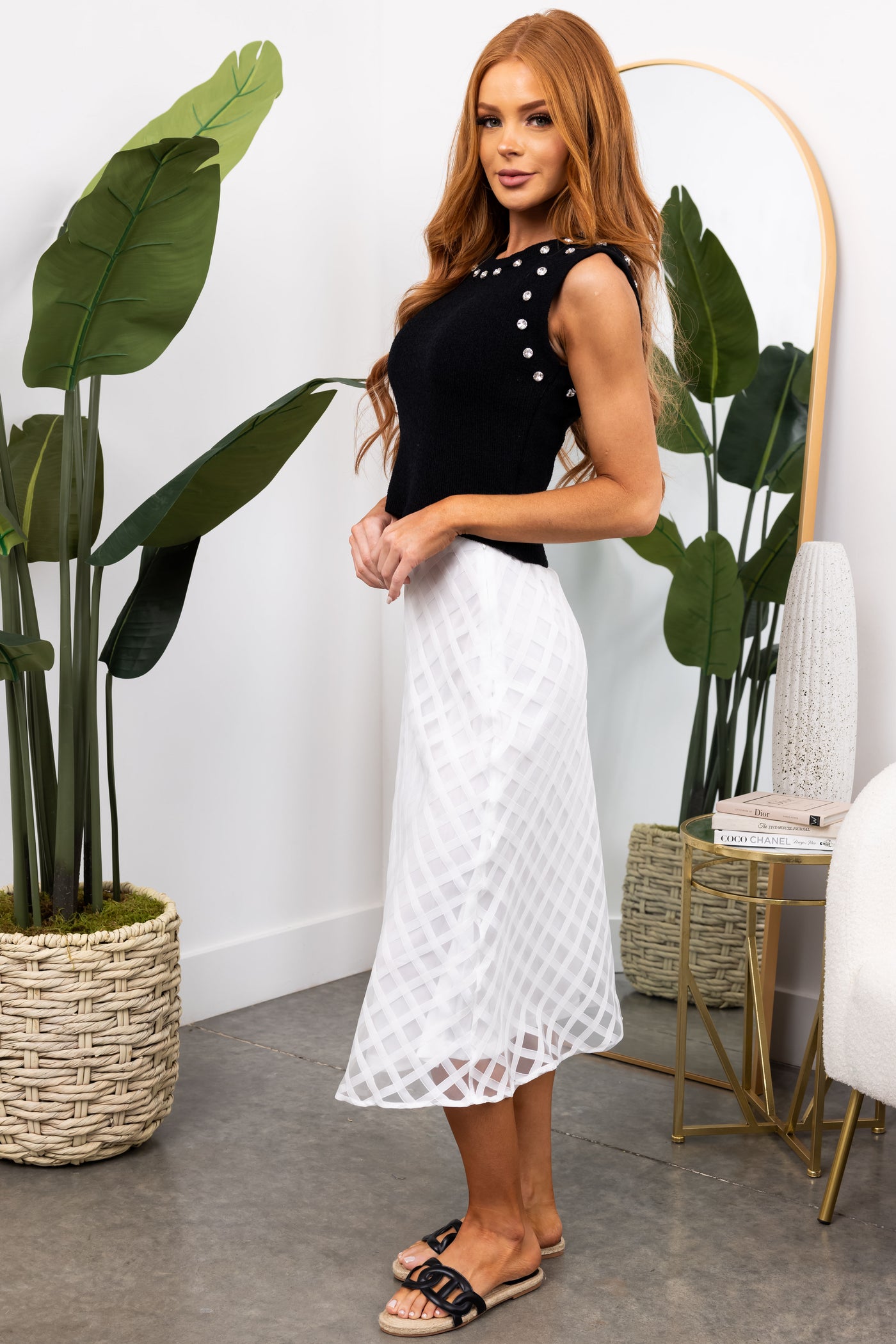 organza windowpane dress Pink Organza Maxi Dress