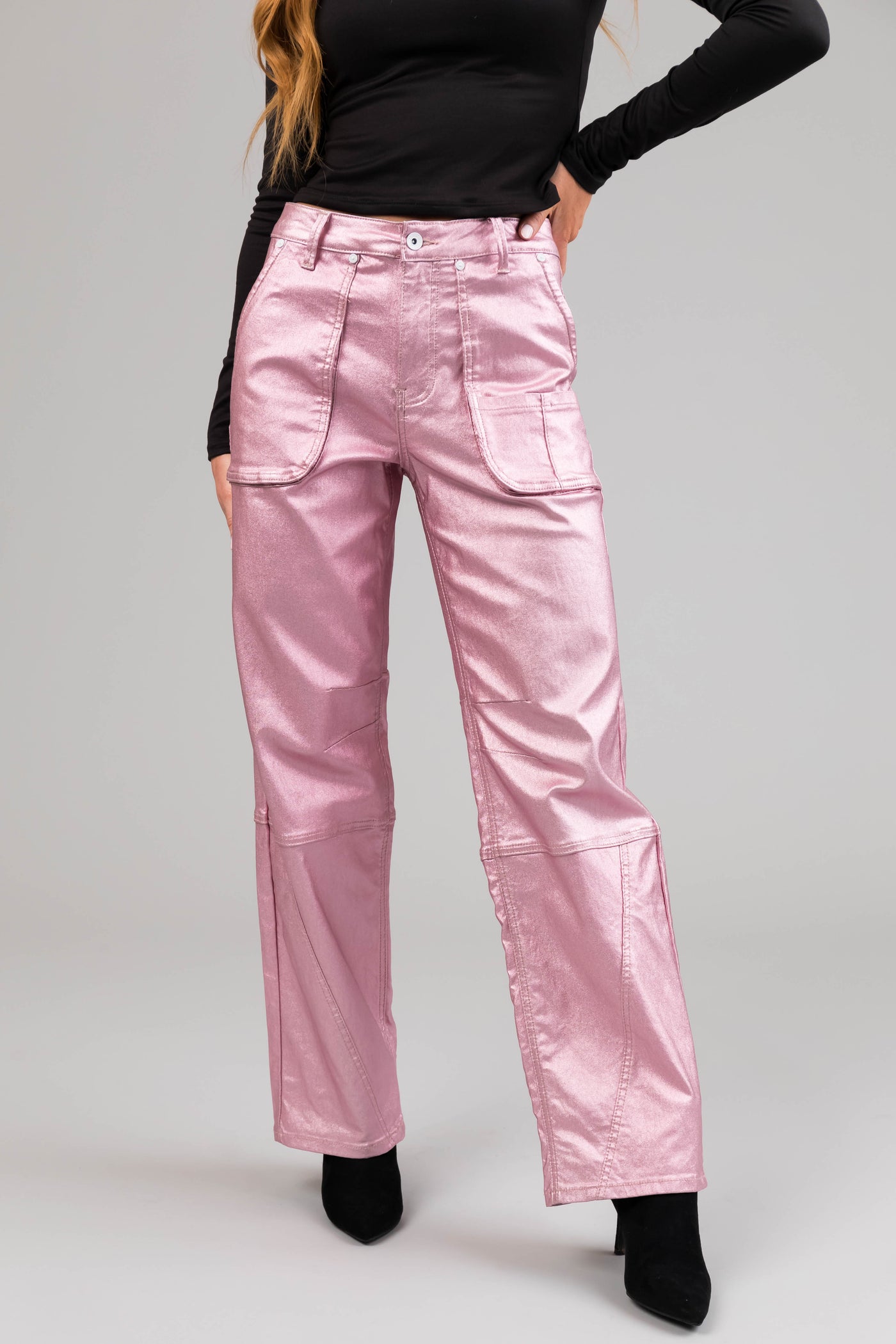 Baby Pink Cargo Pants - Limited