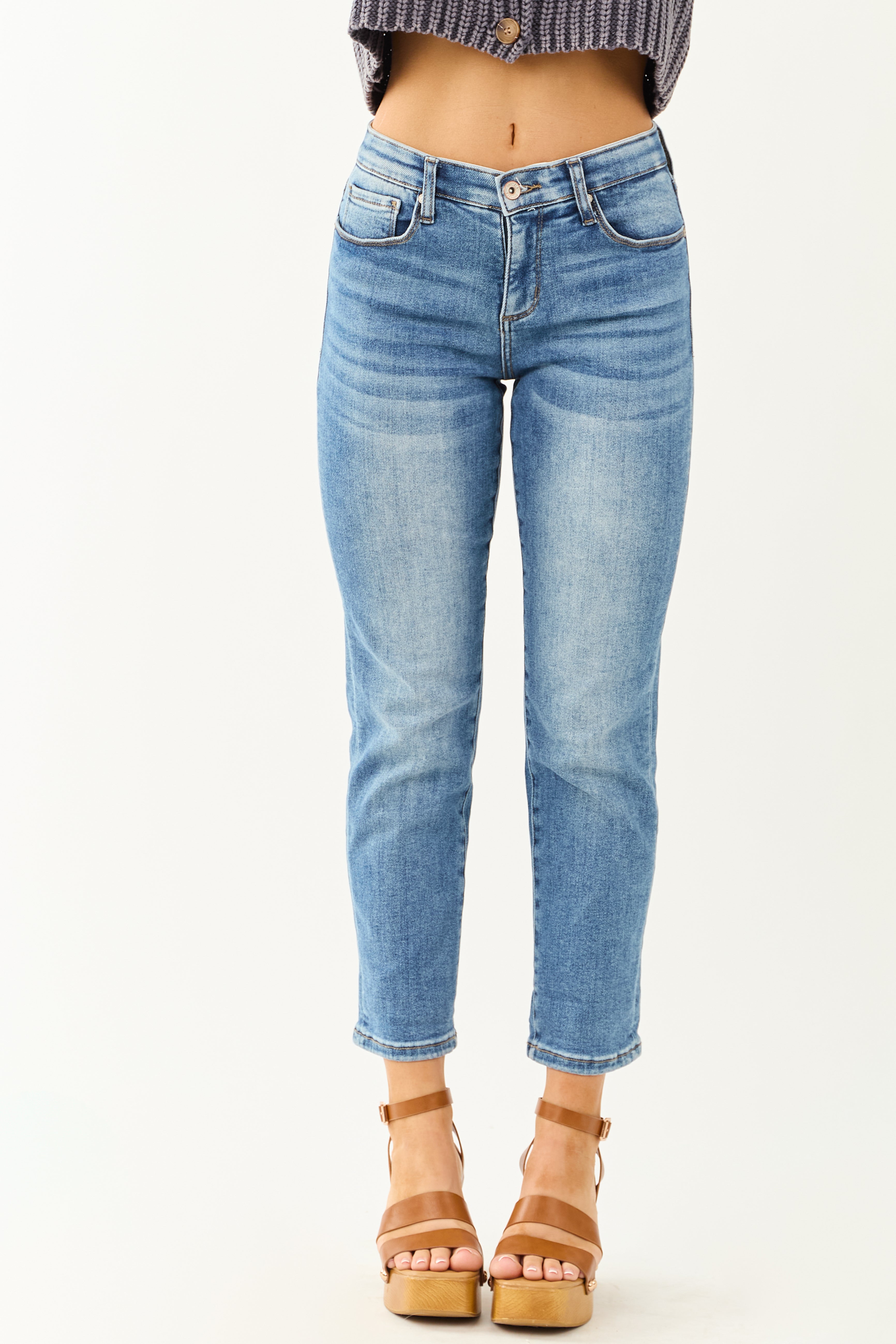 Special A Medium Tummy Control Stretchy Slim Straight Jeans