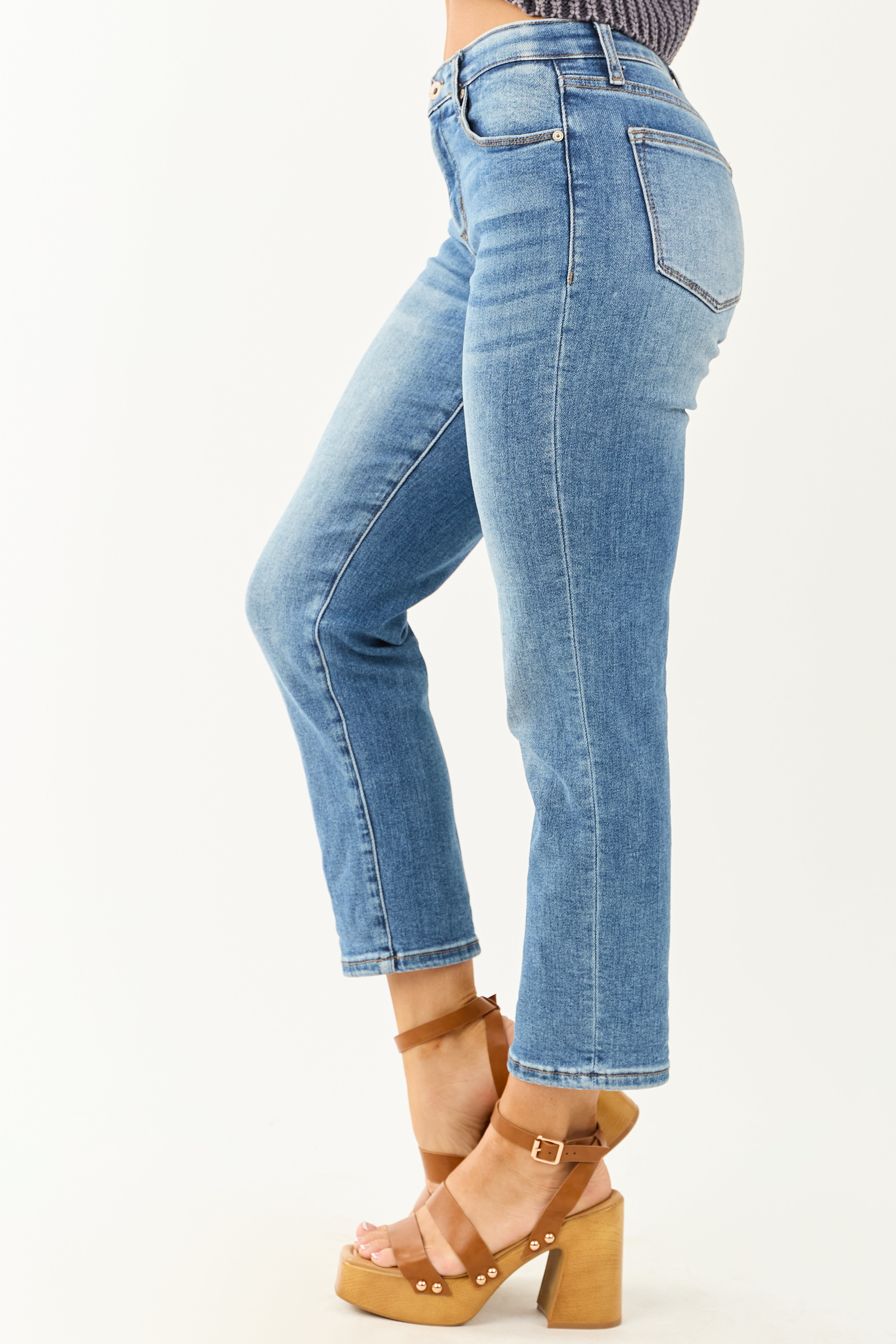 Special A Medium Tummy Control Stretchy Slim Straight Jeans