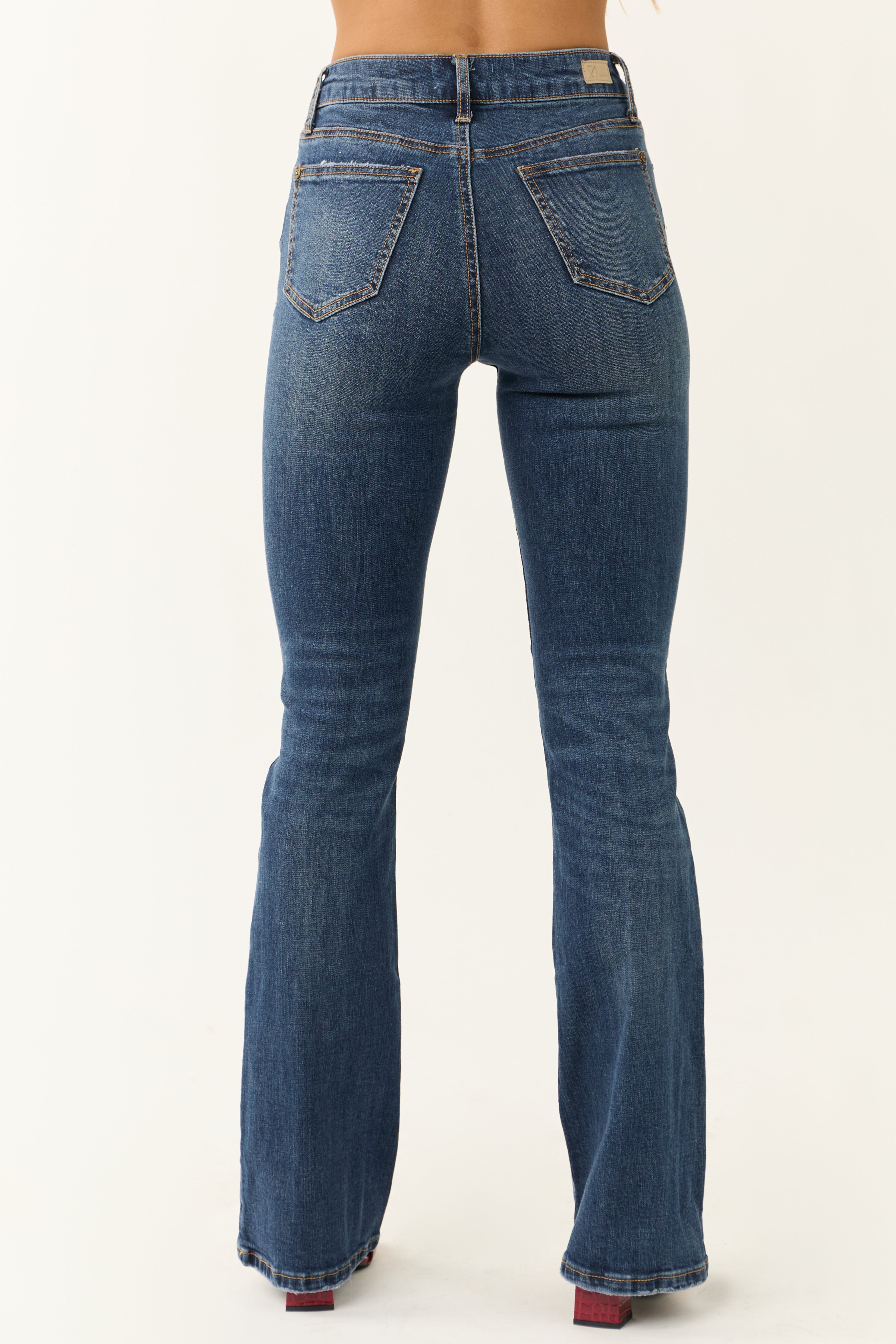Special A Medium Wash High Rise Bootcut Jeans | Lime Lush