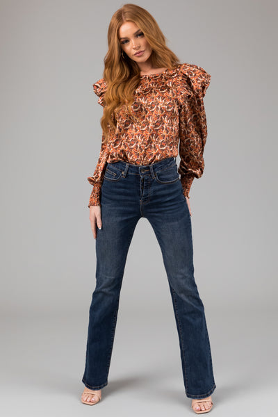 Special A Medium Wash High Rise Bootcut Jeans