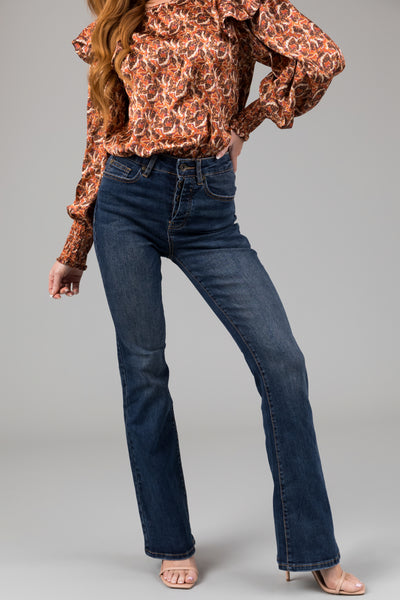 Special A Medium Wash High Rise Bootcut Jeans