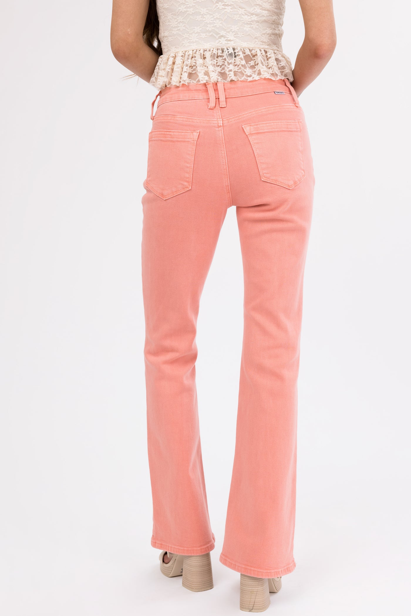 Special A Salmon Slim Bootcut Jeans