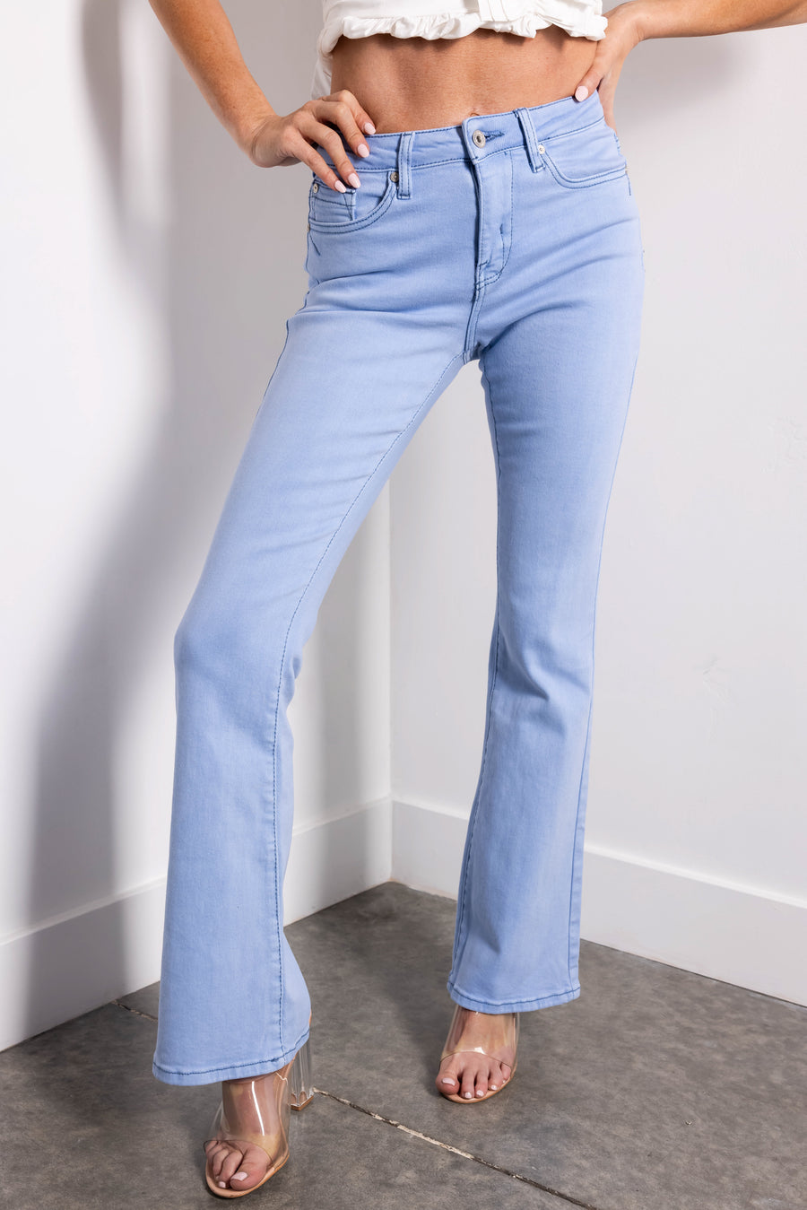 Special A Sky Blue Slim Bootcut Jeans