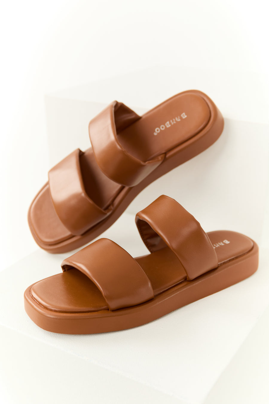 Spice Double Strap Open Toed Flat Sandals