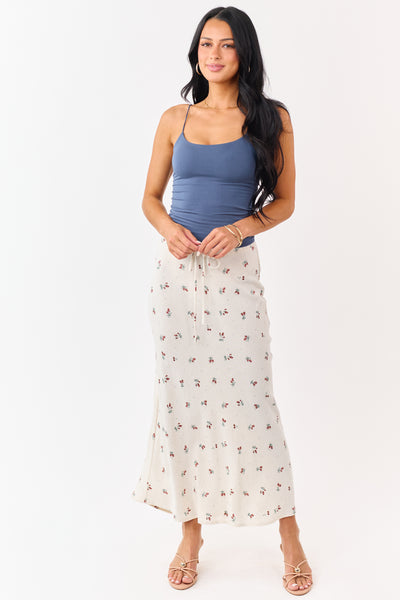 Steel Blue Double Layer Knit Cami Top