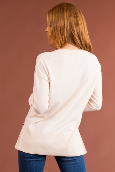 Vanilla Lightweight Knit Sweater