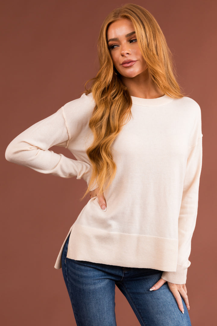 Vanilla Lightweight Knit Sweater