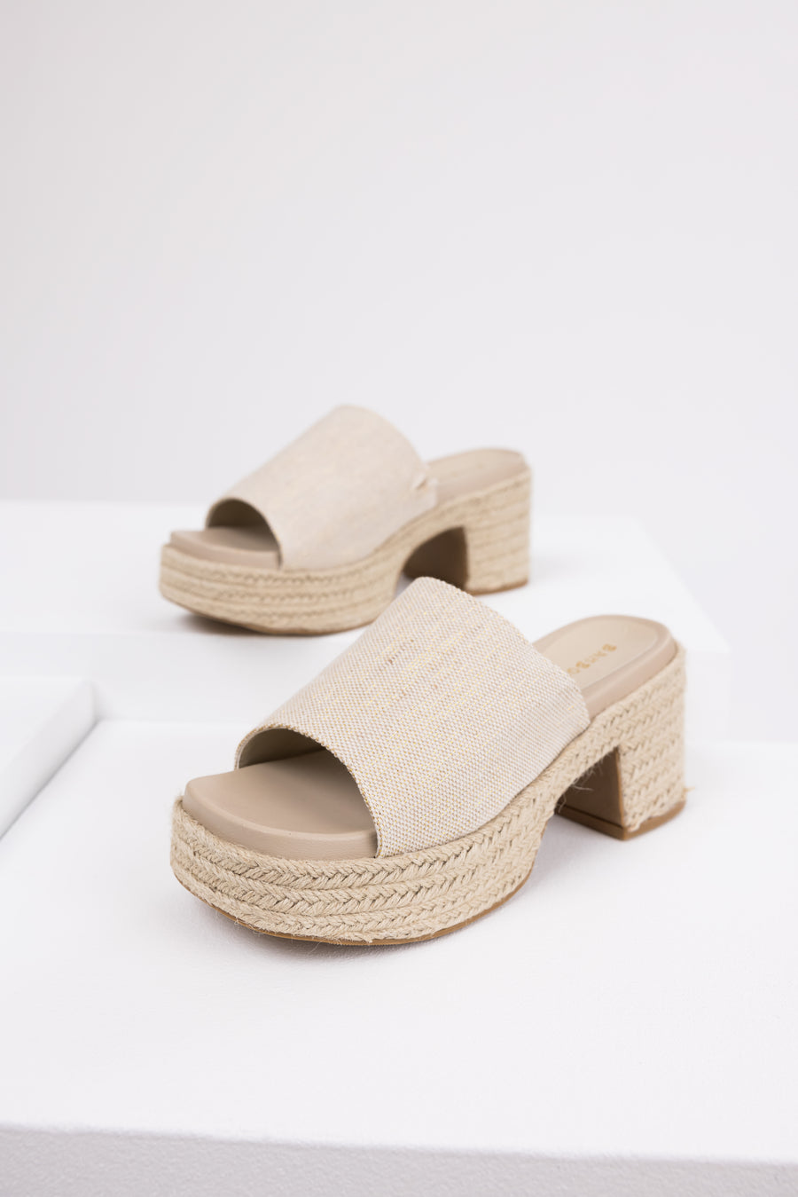 Vanilla Espadrille Platform Heeled Sandals