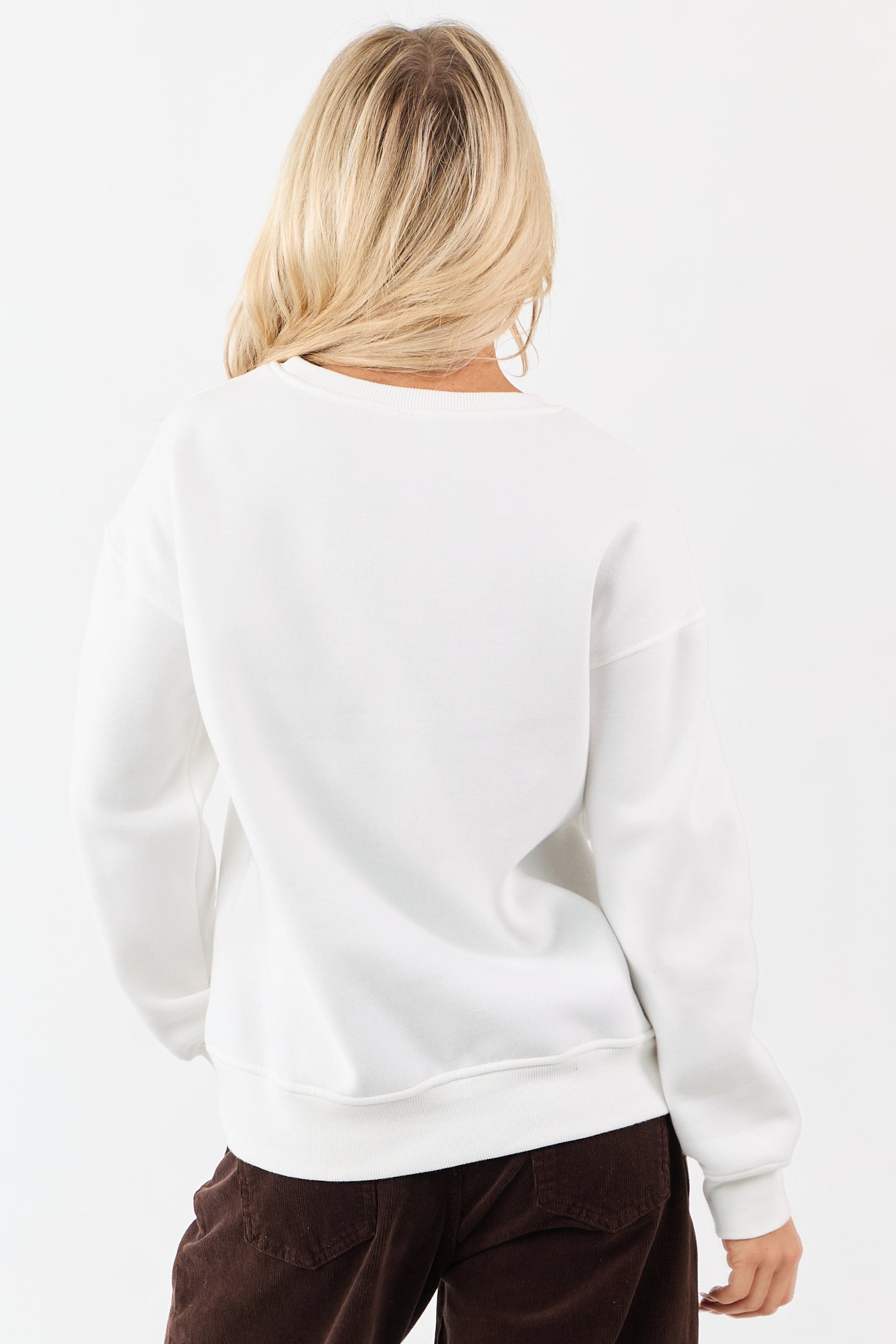 White Pumpkin Graphic Long Sleeve Sweatshirt