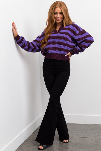 YMI Black Stretchy High Rise Flare Jeans