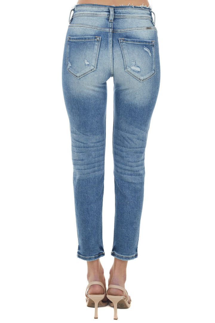 Medium Wash High Rise Relaxed Fit Jeans 