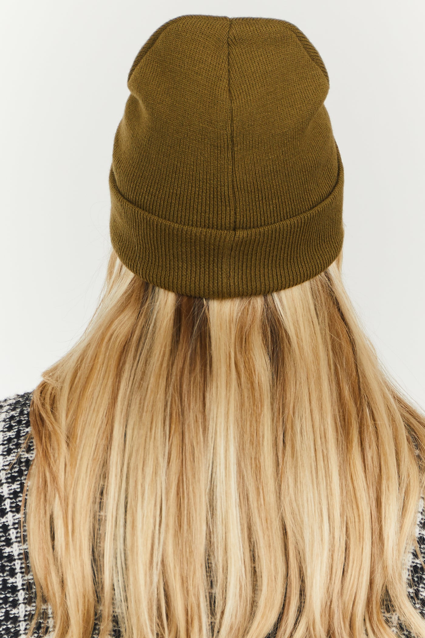 Olive Solid Comfy Knit Basic Beanie
