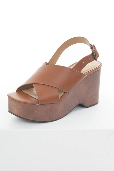 Spice Platform Clog Heels with Square Toe