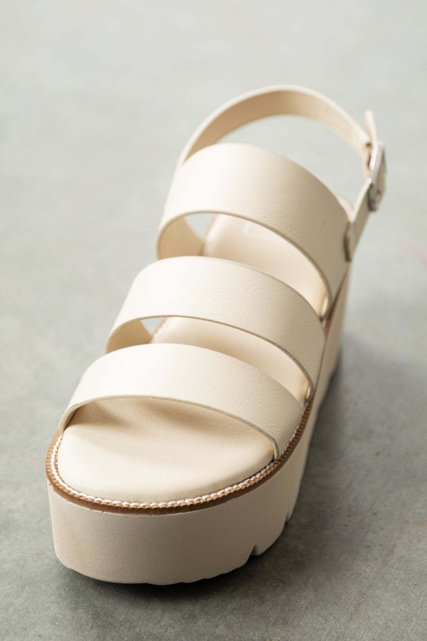 Vanilla Multi Strap Platform Wedge Sandals