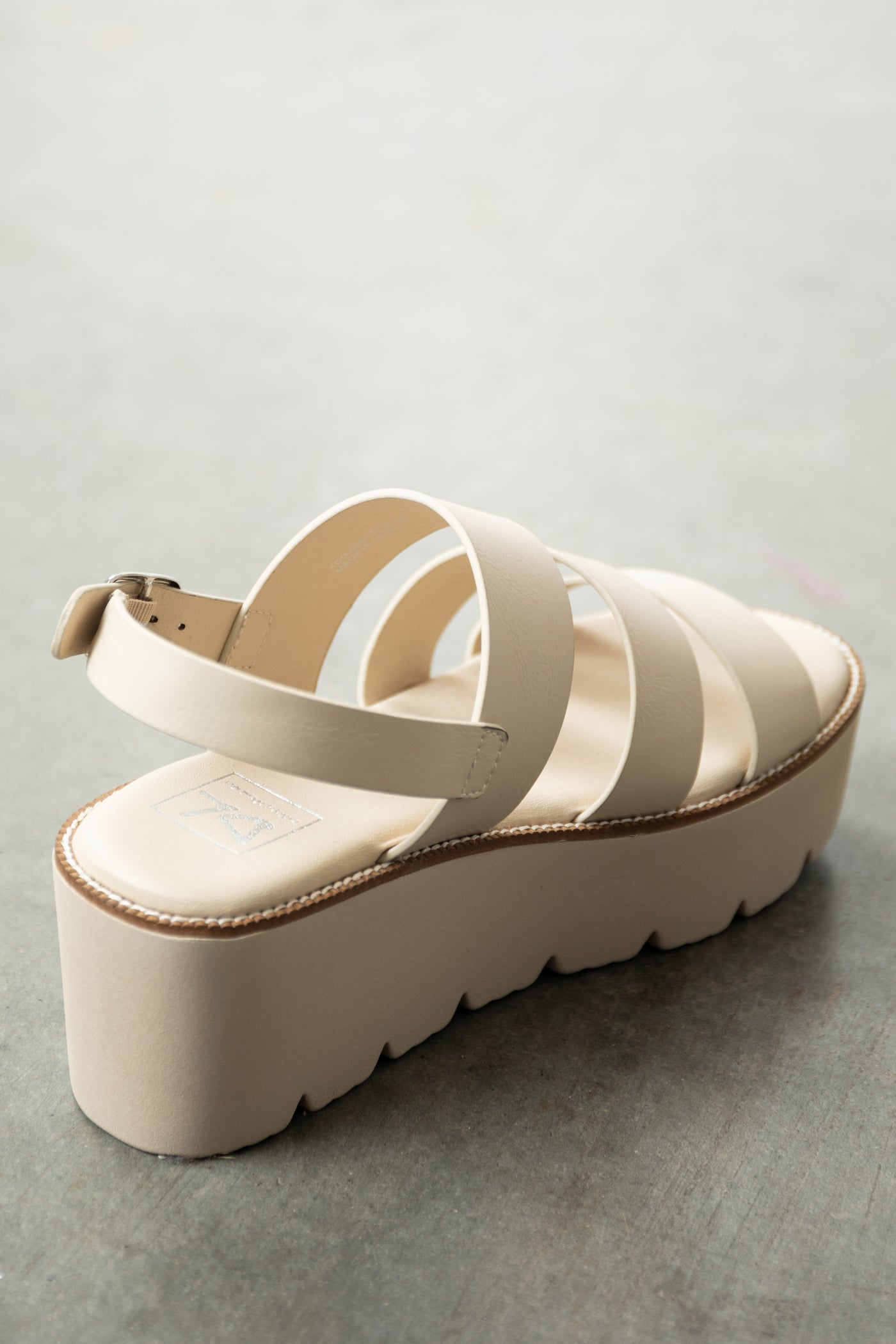 Vanilla Multi Strap Platform Wedge Sandals