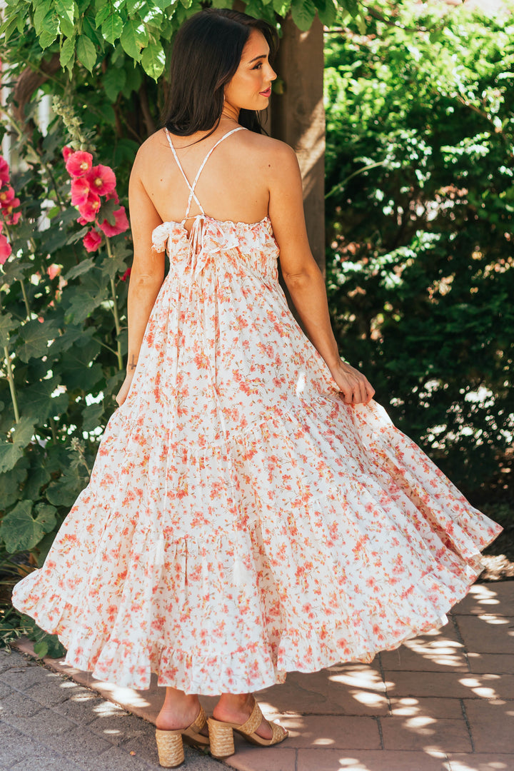 Vanilla and Punch Floral Sleeveless Maxi Dress