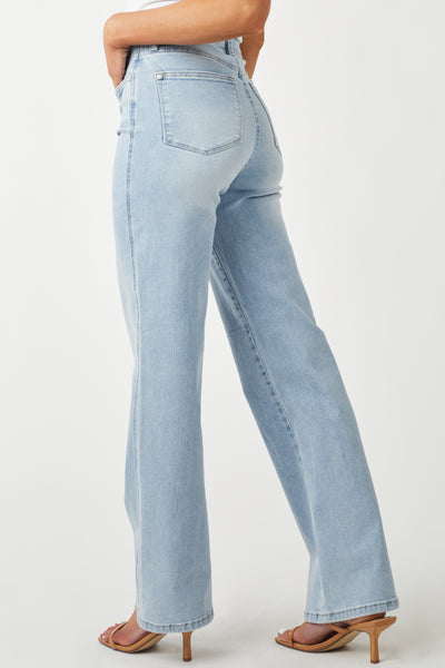 Vintage Light Wash High Rise Control Top Jeans