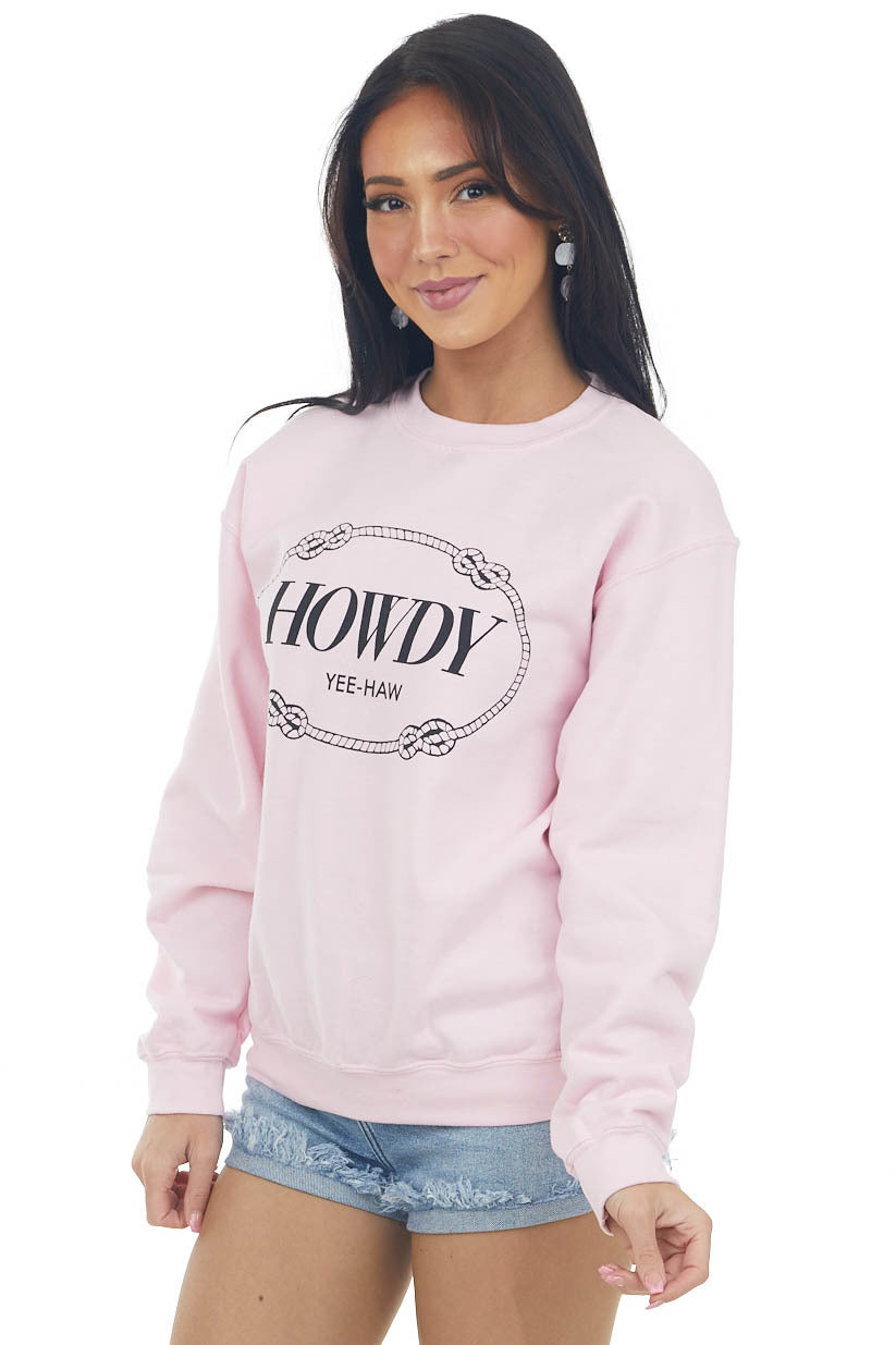 Cherry Blossom 'Howdy' Graphic Sweatshirt