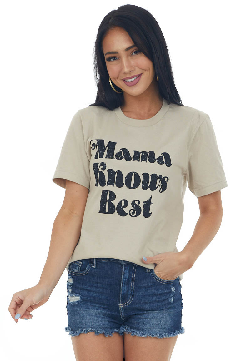 Latte 'Mama Knows Best' Graphic Tee Shirt