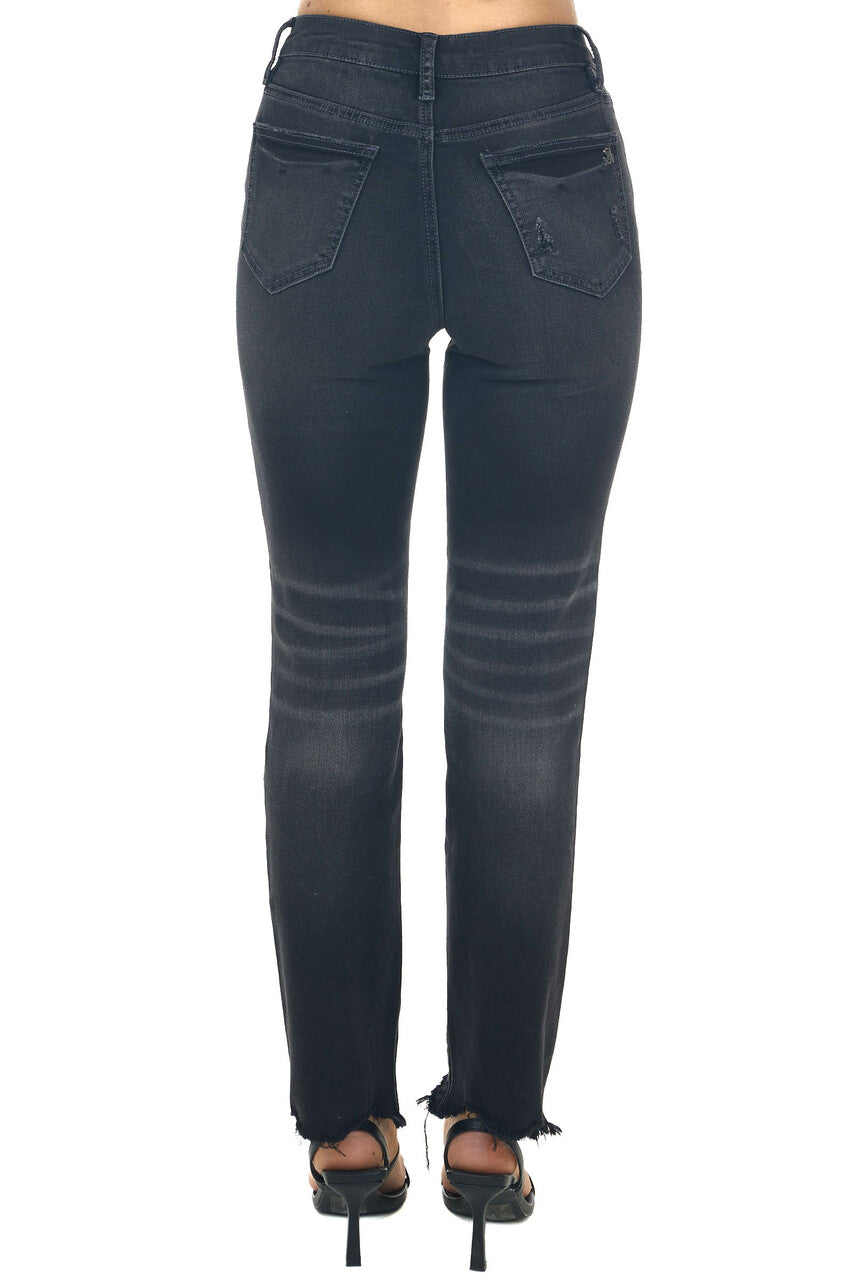Vintage Grey High Rise Relaxed Skinny Jeans