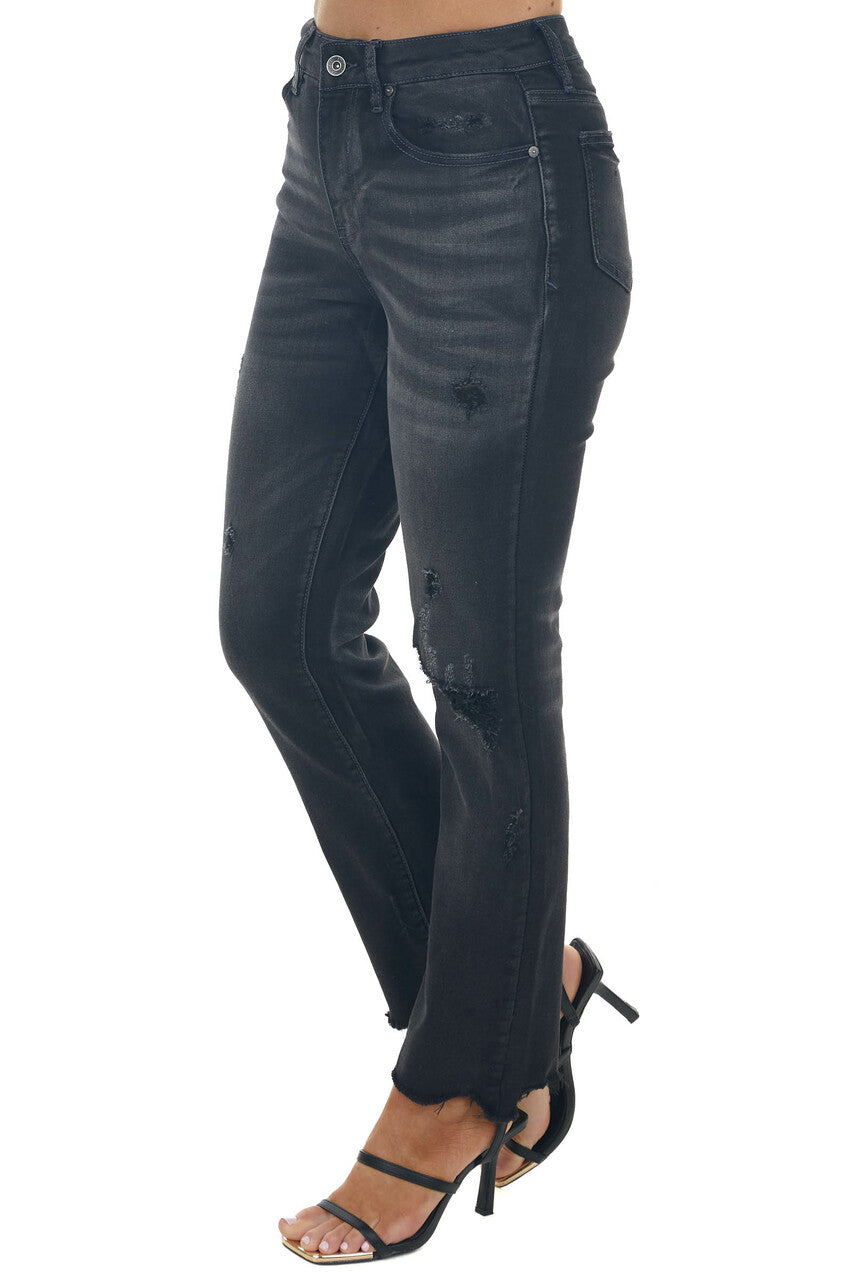Vintage Grey High Rise Relaxed Skinny Jeans